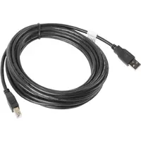 Lanberg Câble d'imprimante - - CA-USBA-10CC-0050-BK - USB A mâle vers USB B mâle - 5 m - Noir