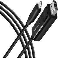 Axagon Rvc-dpc Displayport To Usb-c Cable Argenté