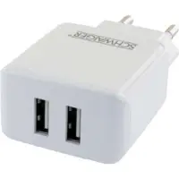 Schwaiger LPRO230502 230V Ladeadapter 2x USB 2.4A weiß