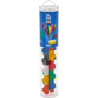 Plus plus Jeu de construction en tube, + 1 an, Couleurs standard, 15 grandes pièces,