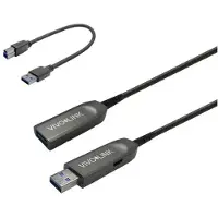 VivoLink PROUSB3AAF10 Câble USB 10 m 3.2 Gen 1 (3.1 Gen 1) USB A Noir (PROUSB3AAF10)