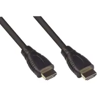Alcasa Câble de connexion HDMI 2.0b, 4K / UHD @60Hz, 18 Gbit/s, contacts dorés, noir, 3m, Good Connecti (3 m), Câble vidéo, Noir