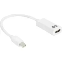 ACT AC7525 câble vidéo et adaptateur 0,15 m Mini DisplayPort HDMI Type A (Standard) Blanc
