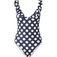 Lindex Maillot de bain bleu marine / blanc