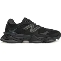 New Balance pour homme. U9060V1 Baskets en cuir 9060 noir (46.5), Plat, Lacets, Casuel