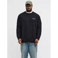 Jack & Jones Archive Graphic Plus Size Sweatshirt Noir 2XL Homme