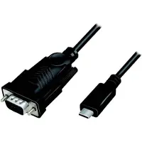 Logilink Câble adaptateur USB-C - RS232 1,2 m noir