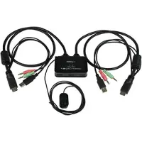 StarTech.com 2 Port Usb Hdmi Cable Kvm Switch Noir