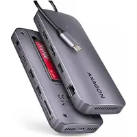 Axagon HMC-12GM2 laptop dock/port replicator Wired USB 3.2 Gen 2 (3.1 Gen 2) Type-C Grey