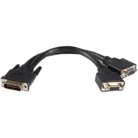 StarTech.com DMS-59 — 2x VGA (0.20 m), Câble vidéo, Noir