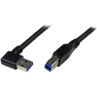 StarTech.com .com Câble USB 3.0 SuperSpeed A vers B coudé à angle droit 1 m - M/M - Noir