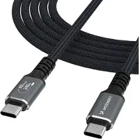 Wozinsky Câble WPS-UY41S USB-C Thunderbolt 4 240W 1m 4K - noir