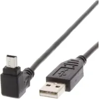 IC Intracom ICOC-MUSB-AA-018ANG Câble USB 2.0, A mâle vers mini B mâle, 1,8m, noir