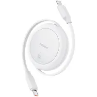 Baseus Free2Pull Mini Usb-C To Usb-C Cable, 60W, 1, (White)