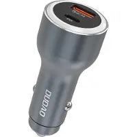 Dudao Chargeur voiture R4Ultra 120 W Power Delivery Quick Charge Led Usb-A Usb-C - Gris