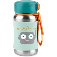 Skip Hop Spark Style Straw Bottle bouteille d’eau en acier inoxydable avec paille 350 ml