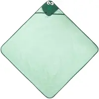 Caretero 24174 COUVERTURE DE BAIN « CROCODILE » 100 x 100 VERT (100 x 100 cm)