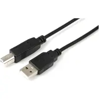 Microconnect USBAB05B - Câble USB (0,5 m, USBUSB A, USB B, 2.0, Stecker / Stecker, Schwarz)
