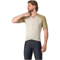 Castelli Unlimited Endurance 3 Short Sleeve Jersey Beige S Homme