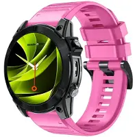 Mobile Origin Montre en silicone Easy Strap 22mm rose (22 mm, Silicone), Sangles de montre, Pink