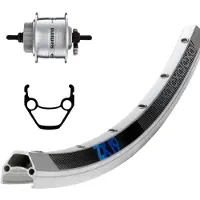 Winora Exal Zx 19 Dynamo Shimano Dh3d72 6b Disc Road Front Wheel Argenté 9 x 100 mm
