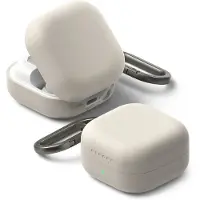 Ringke Étui en silicone pour Samsung Galaxy Buds 4, 4 Pro - beige