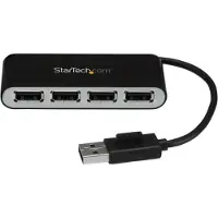 StarTech.com Hub Compact 4 ports USB 2.0 Noir