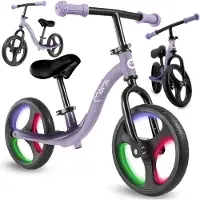 Momi Vélo sans pédales avec roues à led Isoka, 2 ans+, violet,