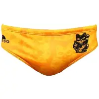 Turbo Lucky Cat Swimming Brief Jaune,Orange 4XL Homme