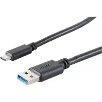 S-Conn 13-31045 Câble USB 3 m USB 3.2 Gen 1 (3.1 Gen 1) USB A USB C Noir (13-31045)