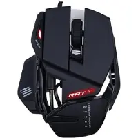 Mad Catz Madcatz RAT 4+ Noire - Souris gamer filaire personnalisable - 9 boutons - LED - 7200 DPI - Pixart PMW3330
