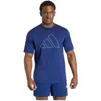 Adidas Workout Essentials Feelready Logo Short Sleeve T-shirt Bleu S / Regular Homme