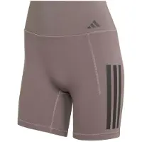 Adidas Optime Workout 3 Stripes 7´´ Short Leggings Marron L Femme