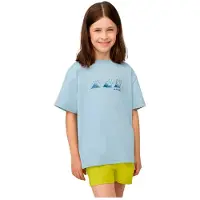 Mammut Base Playground Short Sleeve T-shirt Bleu 116 cm Garçon