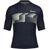 Santini Verve Short Sleeve Jersey Bleu M Homme