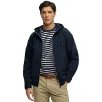 Superdry Homme Veste à Capuche en Twill Lavé Navy Taille: Xxxl