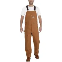 Carhartt Logo Bib Overalls Beige 34 / 32 Homme