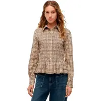 Tommy Hilfiger Dw0dw23337 Long Sleeve Shirt Marron S Femme