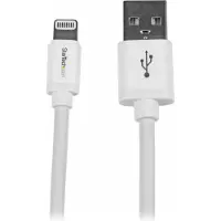 StarTech.com Câble Apple Lightning vers USB de 2 m - Cordon de charge / synchronisation pour iPhone, iPod, iPad - M/M - Blanc - câble Lightning - Lightning / USB - 2 m