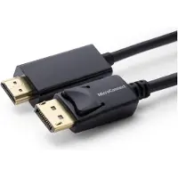 Microconnect - Câble adaptateur - DisplayPort mâle verrouillé pour HDMI mâle - 50 cm - double blindage - noir - support 1080 p 60 Hz