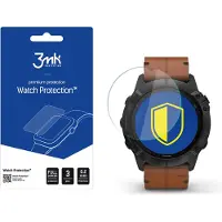 3MK hybrid glass Watch Protection FG for Garmin Fenix 6X, Film de protection pour smartwatch, Transparent
