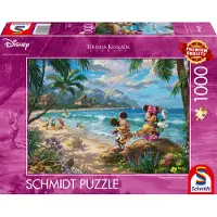 Schmidt Puzzle - SPIELE - DISNEY, Minnie et Mickey à Hawaï - 1000 pièces - À partir de 12 ans