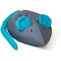 Go Gift Sac Sako pouffe Souris gris-bleu L 110 x 80 cm