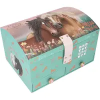 Miss Melody Soft Green Travel Jewelry Box Rose Enfants
