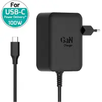 Port Designs Port POWER SUPPLY GaN 100W - TYPE C - PLUG IN - EU (100 W), Alimentation PC, Noir