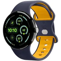 Spigen Nano Pop Band Granatowy (marynarski), Żółty Silikon (Silicone, Silicone), Sangles de montre, Bleu, Jaune