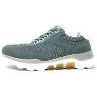 Gabor Comfort : chaussures de sport pour femmes, lacets, couleur verte, style décontracté