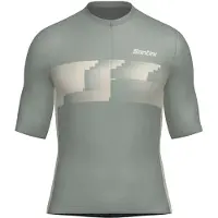Santini Verve Short Sleeve Jersey Vert L Homme