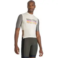 Sportful Supergiara 2 Logo Short Sleeve Jersey Beige XL Homme