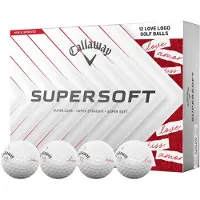 Callaway Supersoft 2025 White Valentine Balles de golf